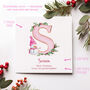 Personalised Initial Christmas Card For Girl, thumbnail 2 of 6