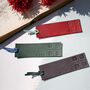 Personalised Italian Leather Bookmark With Welsh Detail, thumbnail 1 of 9