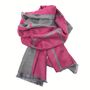 Cashmere Blend Check Reversible Blanket Scarf, thumbnail 9 of 11