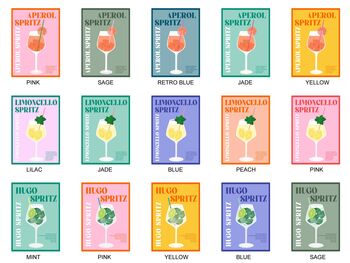 Aperol Spritz Cocktail Poster, 11 of 11