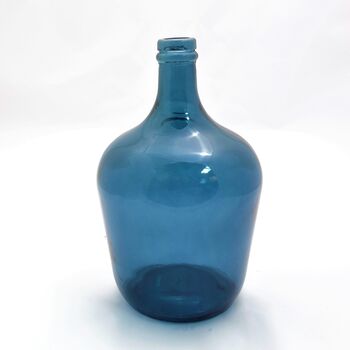 Recycled Glass Demijohn Vase | 30cm | Four Colours, 2 of 4