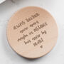 Engraved Plain Wooden Coaster For Long Distance Friend, thumbnail 1 of 6
