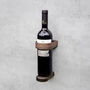 Luxury Walnut Wall Mounted Wine Bottle Holder, thumbnail 2 of 5