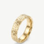 Gold Or Silver Textured Band Ring, thumbnail 3 of 5