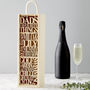Personalised Favourite Wooden Bottle Box For Him, thumbnail 1 of 3