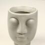 Face Silhouette Ceramic Planter, thumbnail 3 of 3