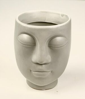 Face Silhouette Ceramic Planter, 3 of 3
