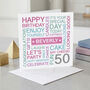 Personalised 50th Birthday Card, thumbnail 1 of 5