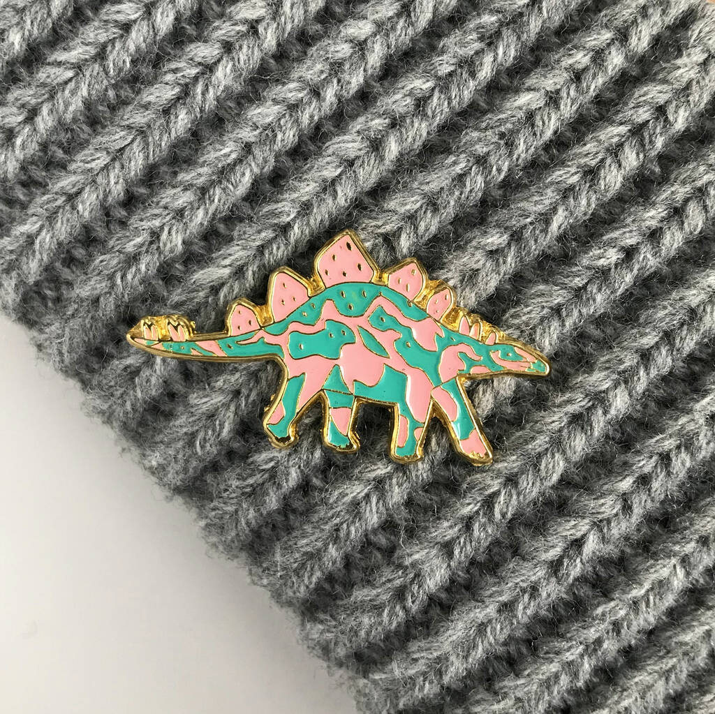 Dinosaur Enamel Pins By James Barker | notonthehighstreet.com