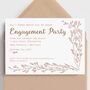 Pink Foliage Invitations Plain Or Plantable Card, thumbnail 1 of 4
