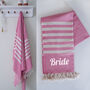 Personalised Beach And Bath Towel, Hen Party Gift, thumbnail 1 of 12