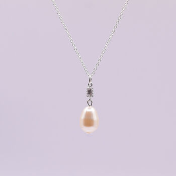 Deco Inspired Pearl Pendant Necklace, 3 of 8