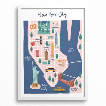 Personalised New York City Map Print, 3 of 6