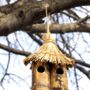 Novelty Hanging Bird House Bamboo Tiki Hut Garden Decor, thumbnail 5 of 5