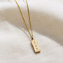Textured Personalised Tag Necklace, thumbnail 2 of 9