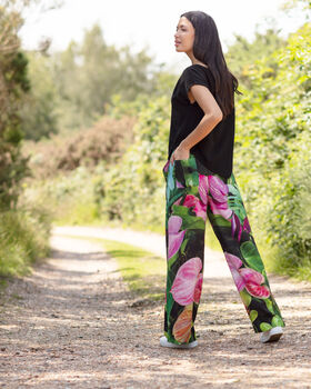 Summer Dreams Linen Palazzo Trousers, 2 of 3