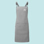 Varsity Initials Personalised Apron With Clip And Clasp Strap, thumbnail 4 of 8