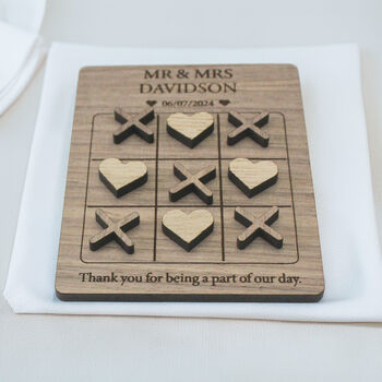 Wedding Games In Walnut And Oak Veneer, 5 of 5