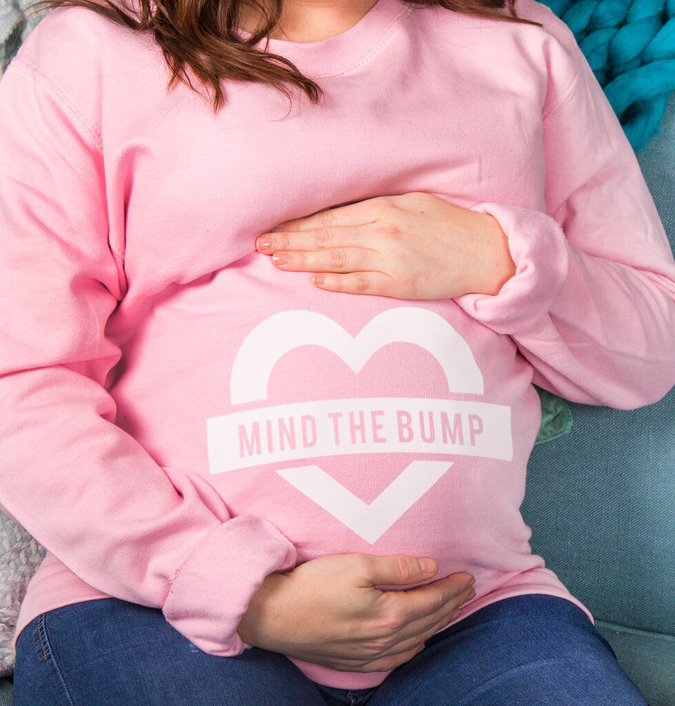 'Mind The Bump' Mum To Be Sweatshirt Jumper, 1 of 7