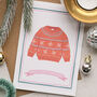 Set Of Four Christmas Jumper Cards, thumbnail 5 of 6