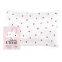 Silver Cloud Heart Print Satin Pillowcase With Silver Ions, thumbnail 1 of 8