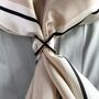 Enamel Four Way Scarf Ring Holder In Black Or White | Silk Scarf Ring / Scarf Buckle | Stylish Scarf Holder Gift For Her, thumbnail 9 of 12