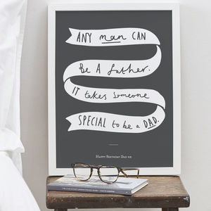 Personalised Dad Print By Old English Company