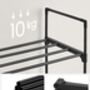 Set Of Two Three Tier Shoe Rack Black, thumbnail 6 of 7