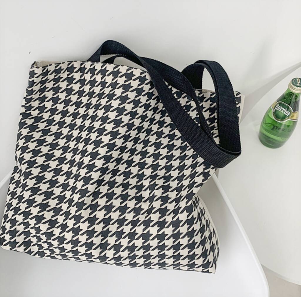 Monochrome Checkered Large Shoulder Bag By GY Studios ...