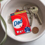 Personalised Laundry Themed Keyring For Dad, thumbnail 2 of 4