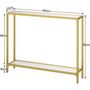 Console Table Tempered Glass Sofa Table Hallway Table, thumbnail 9 of 9