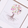Roots Of A Family Personalised Heart Family Tree, thumbnail 1 of 10