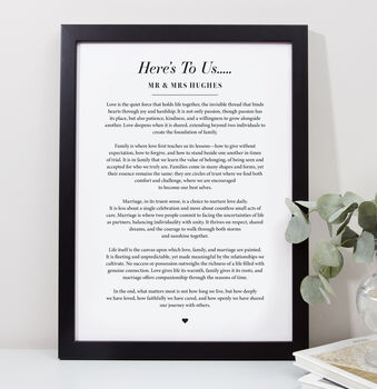Personalised Custom Made Poem Print, 4 of 8