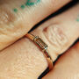 Eco Gold Baguette Ring, thumbnail 2 of 8