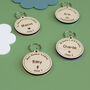 Personalised Wooden School Bag Tag, thumbnail 2 of 4