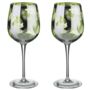 Electroplated Set Of Two Tropical Design Wine Glasses, thumbnail 4 of 4