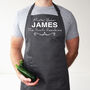 Custom Master Baker Apron: Personalised Name And Text, thumbnail 3 of 12