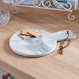Round Grey Marble Serving Board, thumbnail 1 of 5