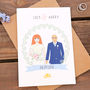 Wedding Day Personalised Mr And Mrs Card, thumbnail 4 of 5