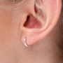 Sterling Silver Huggie Mini Hoop Earrings, thumbnail 1 of 7