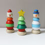 Wooden Stacking Christmas Characters, thumbnail 1 of 2