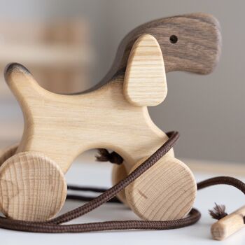 Personalised Wooden Pull Along Bunny, 12 of 12