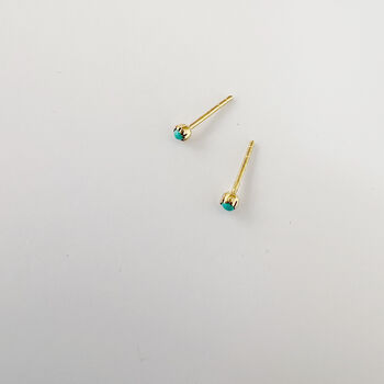 Tiny Turquoise Stud, 6 of 8