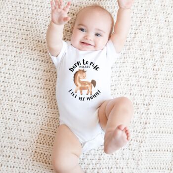 Born To Ride Horses Like Mummy Bodysuit, 3 of 5