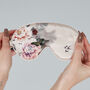 Silk Eye Mask Fleur Japonaise Pink, thumbnail 5 of 7