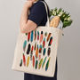 Feathers Canvas Tote Bag, thumbnail 2 of 4