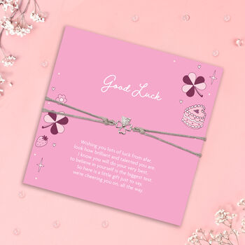 Good Luck Clover Bracelet – Exam Good Luck Gift And Friendship Bracelet, 3 of 8
