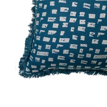 Mirage Bricks Recycled Cotton Cushion Cover, 5 of 6