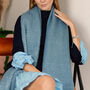 Personalised Chunky Metallic Plain Coloured Hand Felt Scarf, thumbnail 4 of 10