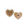 'Mum's Kitchen Seasoned With Love' Oak Heart Magnet, thumbnail 2 of 3